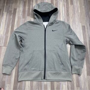Nike Performance Gray Full-Zip Jacket Boys Youth Large